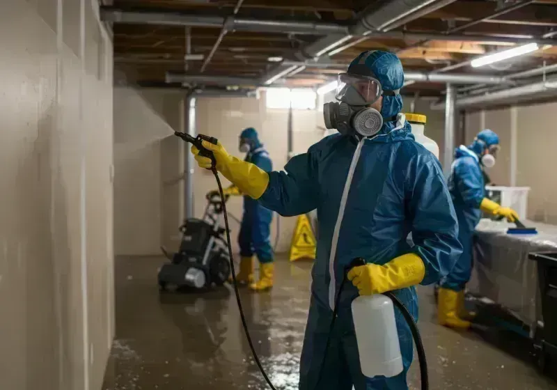 Basement Sanitization and Antimicrobial Treatment process in Las Cruces, NM